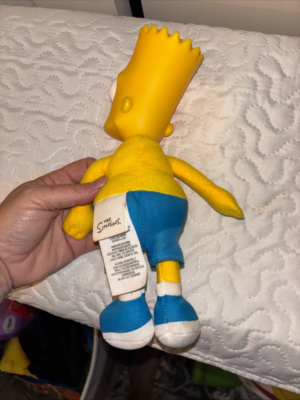 Bart Plush Toy - Yellow Blue Soft Figure